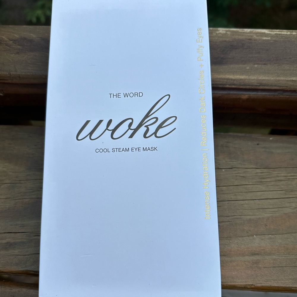 The Word Woke Cool Steam Eye Mask